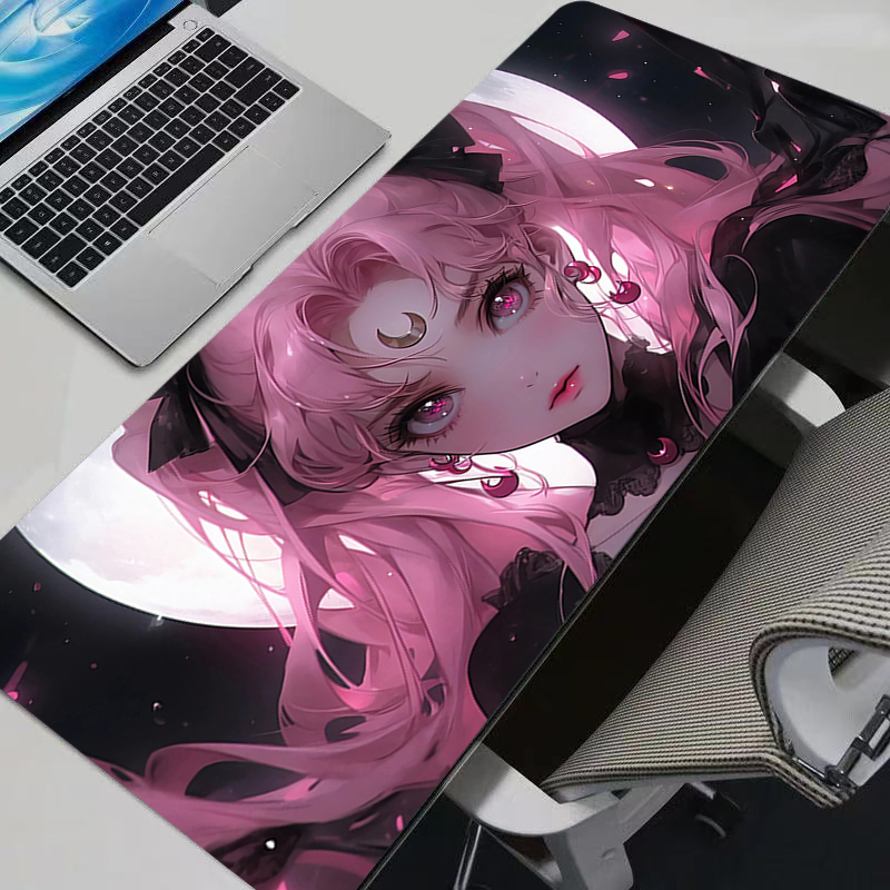 Gaming Keyboard Best - แผ่นรองเมาส์ S-เซเลอร์มูนอะนิเมะแผ่นรองเมาส์เกมเมอร์คีย์บอร์ดแผ่นรองเมาส์คอมพิวเตอร์พีซียางนุ่มแผ่นรองโต๊ะแผ่นรองเมาส์สำหรับเล่นเกมแผ่นรองเมาส์กันลื่น