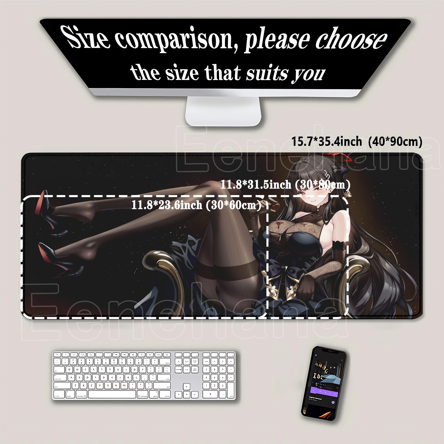 แผ่นรองเมาส์ลายการ์ตูน Tsukats - Gaming Keyboard Blue บทวิจารณ์และราคา