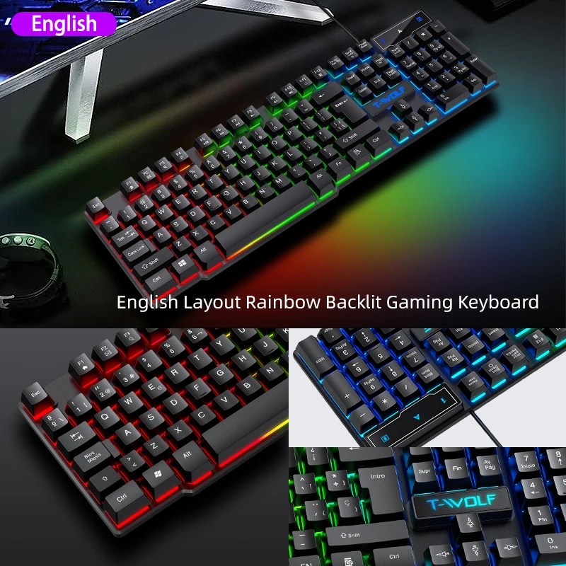 ชุดคอมโบเกมมิ่ง 5-in-1 ประกอบด - Gaming Keyboard And Mouse Set บทวิจารณ์และราคา