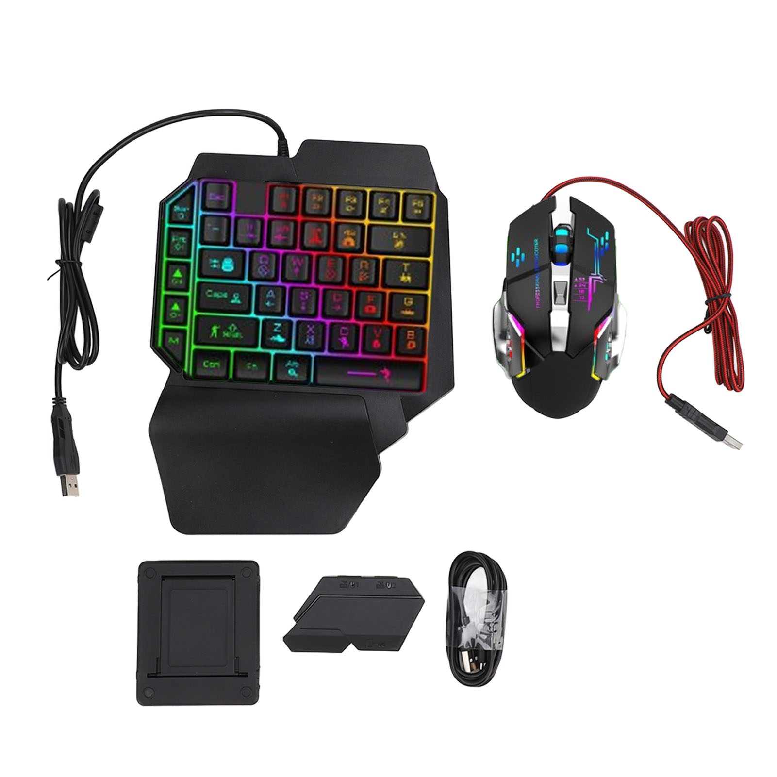 ชุดแปลงเมาส์คีย์บอร์ด ชุดคีย์บ - Gaming Keyboard And Mouse Set บทวิจารณ์และราคา