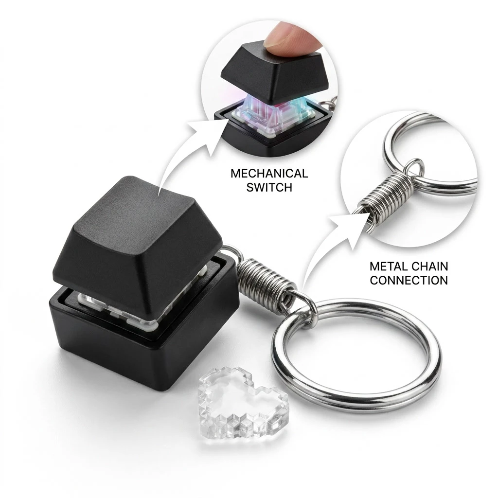 พวงกุญแจคีย์บอร์ด RGB ขนาดเล็ก - Mechanical Switch Tester บทวิจารณ์และราคา