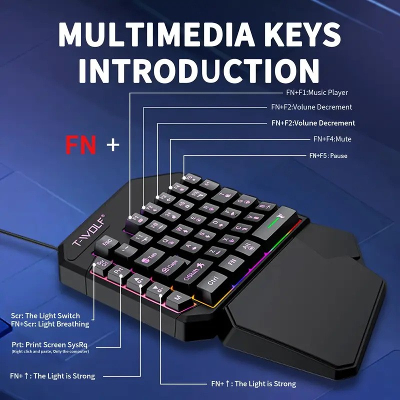 FocusOnPC TF900 ชุดแปลงสัญญาณเ - Gaming Keyboard And Mouse Set บทวิจารณ์และราคา