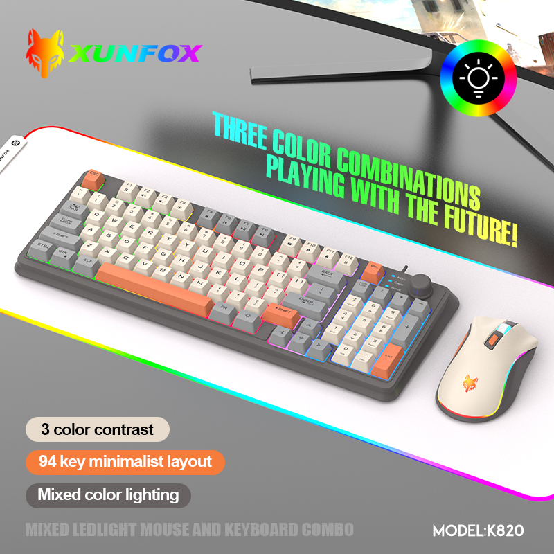 K820 USB เกมคีย์บอร์ดเมาส์ชุด  - Gaming Keyboard And Mouse Set บทวิจารณ์และราคา
