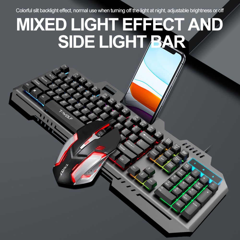 T WOLF TF600 คีย์บอร์ดเกมแบบมี - Gaming Keyboard And Mouse Set บทวิจารณ์และราคา