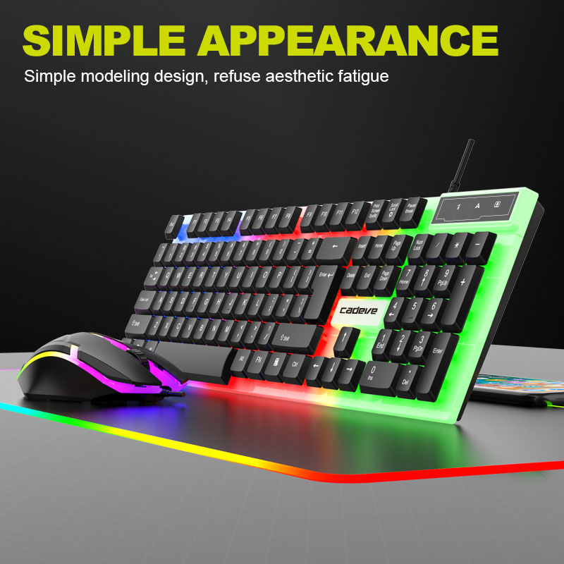 ชุดคีย์บอร์ดและเมาส์เกมมิ่งแบบ - Gaming Keyboard And Mouse Set บทวิจารณ์และราคา